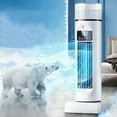 thumbnail image 1 of Desktop Tower Fan With Cooling Spray Mist and USB Rechargeable Design, Portable Fan for Home Office Bedroom Dorm Quiet Refrigeration Airflow Personal Table Fan With Digital Display（White）, 1 of 6