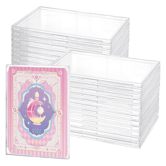 Desktop Transparent Acrylic Picture Frame for Photo Display Rectangle Clear 95x69x5mm for diy