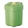 Desktop Trash Bin with Lid Flower Shape Small Garbage Can Large Opening