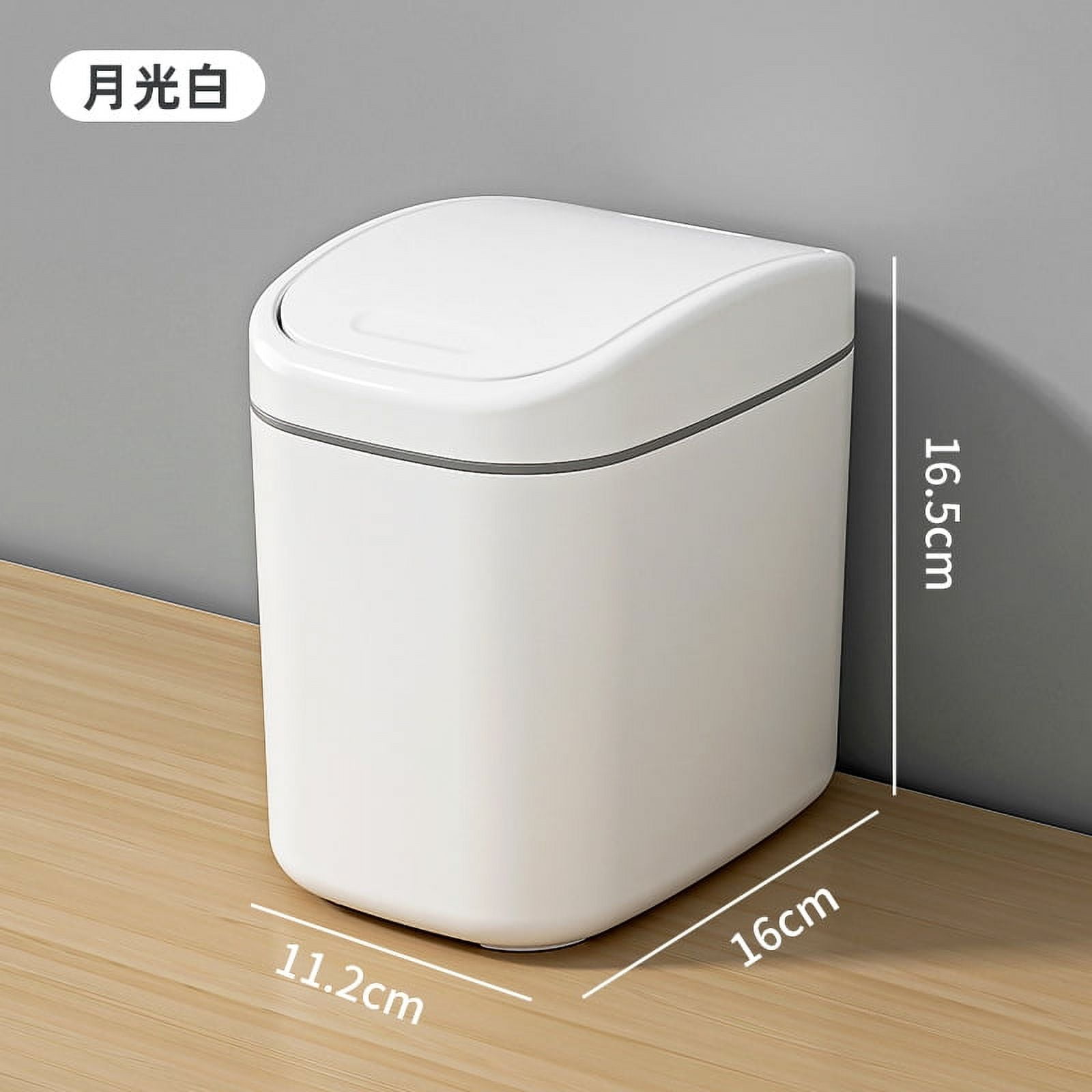 Desktop Trash Can Household Flip Trash Can Light Luxury Trash Can Trash Bin for Bedroom Living ...