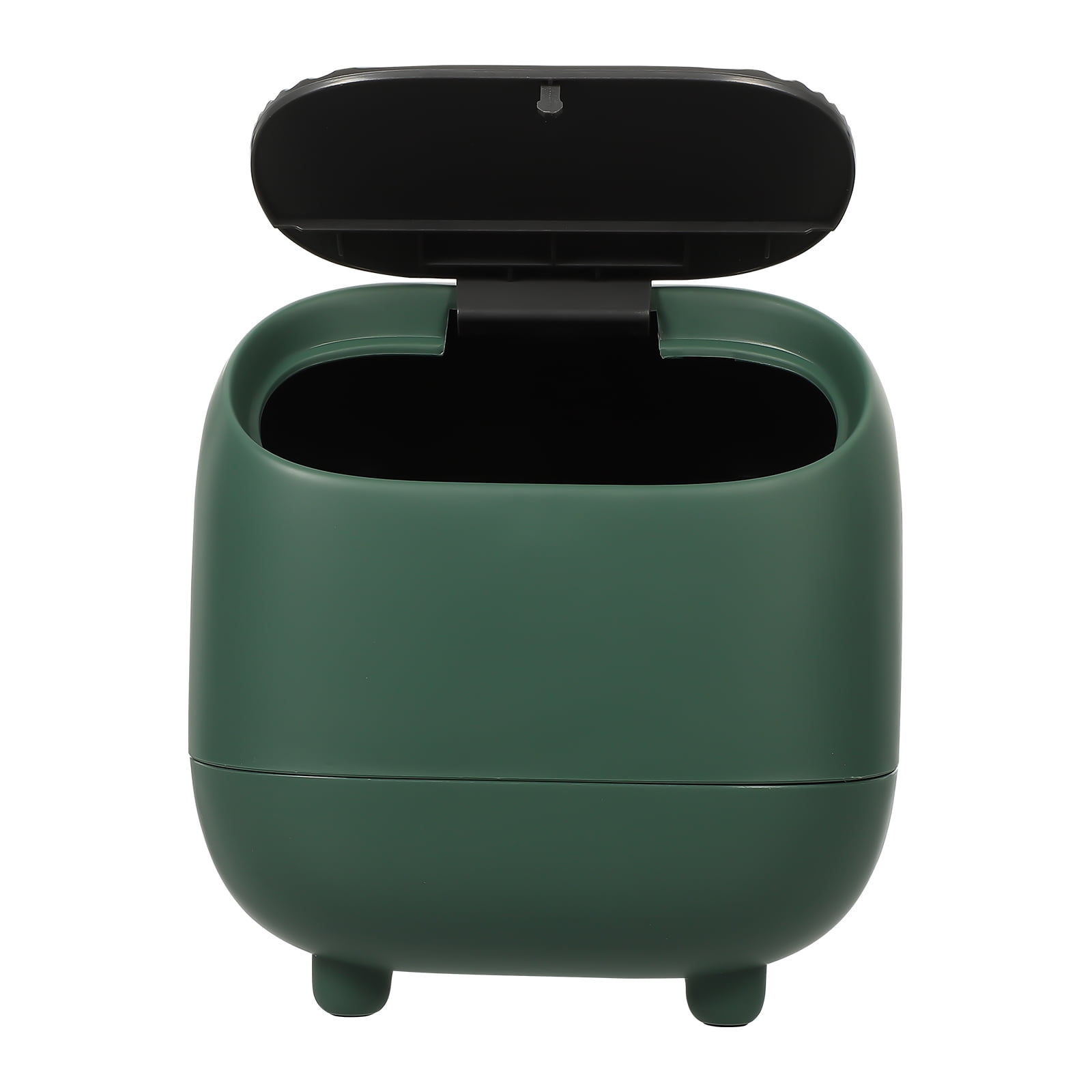 Desktop Trash Can Mini Bucket Miniature Rubbish Container with Lid ...