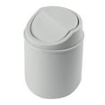 thumbnail image 1 of Desktop Can, Swing Lid Bin, Home Office Dorm Wastebasket Desk Tabletop Removable Lid Compact Design(1PC), 1 of 7
