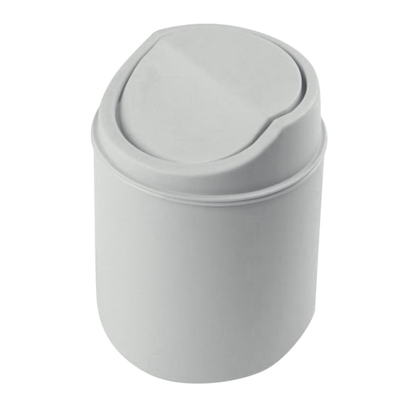 Desktop Can, Swing Lid Bin, Home Office Dorm Wastebasket Desk Tabletop Removable Lid Compact Design(1PC)