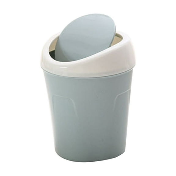 Desktop Trash Can with Lid - Slim Design Waste Bin for Home, Office, Living Room, Car, Restaurant - Space-Saving Garbage Pail - 1 Pack