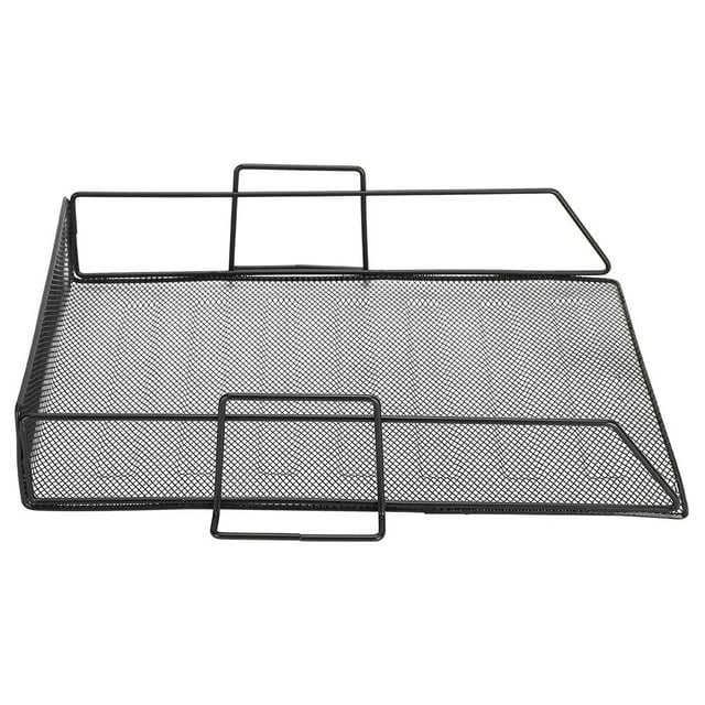 Desktop Tray Organizer Document Letter File Rack Iron Storage Bookshelf