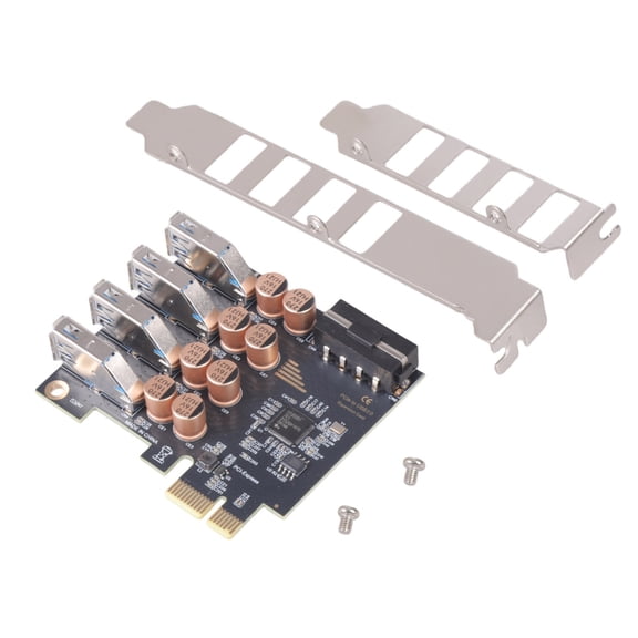 Desktop USB Expansion Card PCIe to 4 Port USB 4Pin Internal USB3.2 External 5Gbps Adapter Card for Motherboard