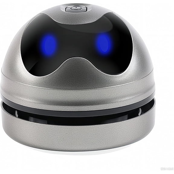 Desktop Vacuum Cleaner Mini,Cordless & Portable,Dust Crumb Sweeper,Cute Cartoon Robot,USB Type C,Easy to Remove Dust/Hair/Pet Hair/Crumbs on Desktop/Table/Keyboard/Sofa and etc,Lightweight Design
