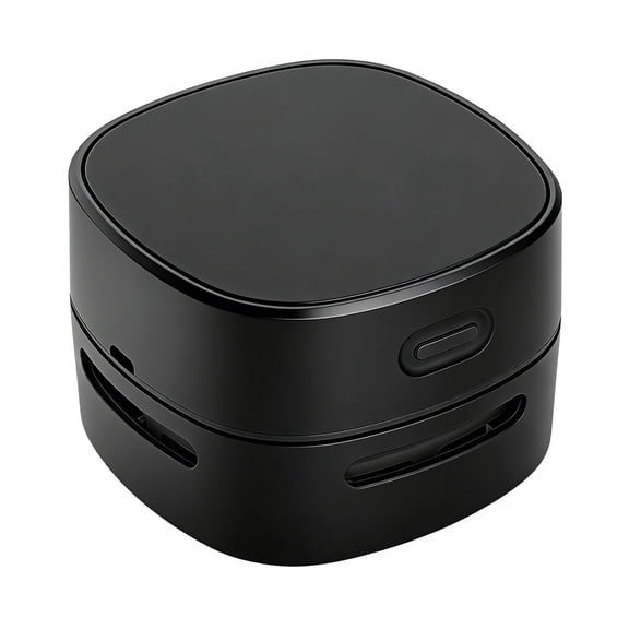 Desktop Vacuum Cleaner, Mini Table dust Sweeper Energy Saving,360 Rotatable Design for Keyboard/Home/School/Office (Black Charging)
