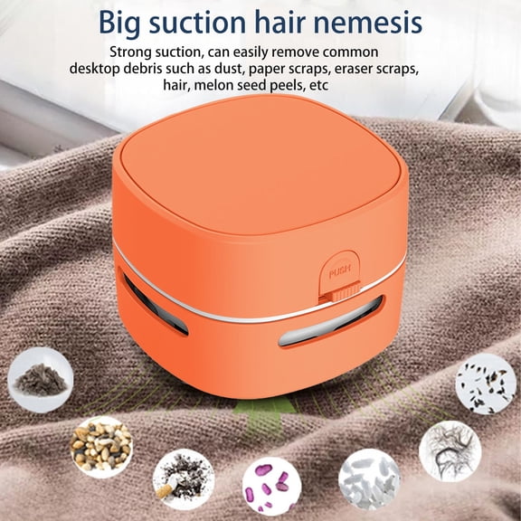 Desktop Vacuum Cleaner,Mini Table dust Sweeper, Tabletop Vacuum Cleaners Battery Operated Handheld Design, 360º Rotatable for Keyboard/Home/Office