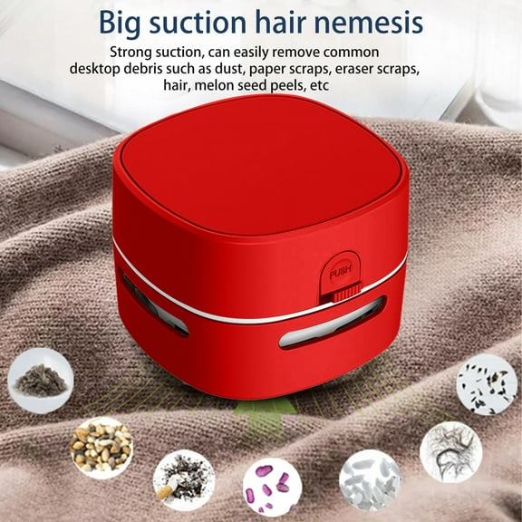 Desktop Vacuum Cleaner,Mini Table dust Sweeper, Tabletop Vacuum Cleaners Battery Operated Handheld Design, 360º Rotatable for Keyboard/Home/Office