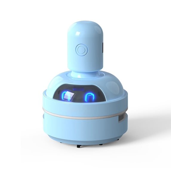 Desktop Vacuum Cleaner, Portable Dust Crumb Sweeper, for Picking Up Crumbs Eraser Crumbs Pet Hairs Flakes Tiny Items On Desk Tabletop Blue