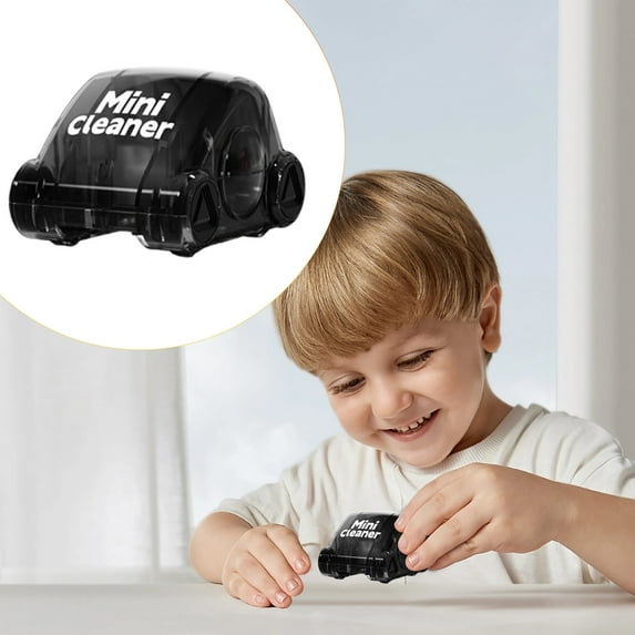 Desktop Vacuum Cleaner Small Cordless Car Shaped Dust Cleaner For Home Desk Keyboard Car Portable USB Charging Cleaning Tool For Men Women Kids Household detergent