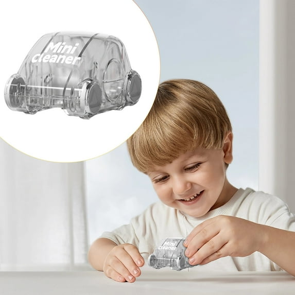 Desktop Vacuum Cleaner Small Cordless Car Shaped Dust Cleaner For Home Desk Keyboard Car Portable USB Charging Cleaning Tool For Men Women Kids Household detergent