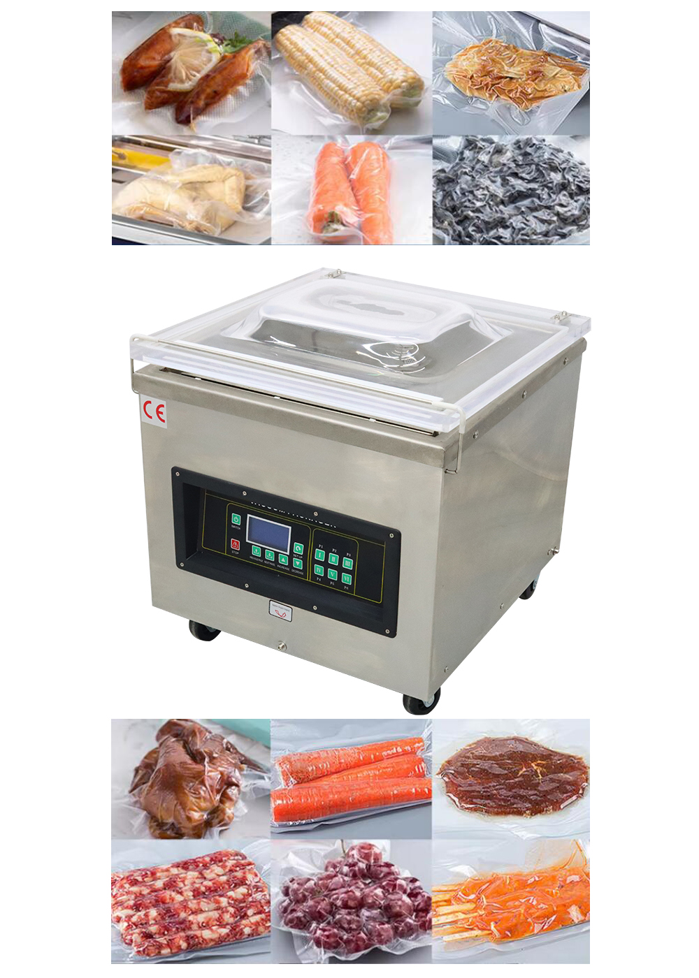 Desktop Vacuum Sealer Single Chamber Vacuum Packaging Machine DZ-450
