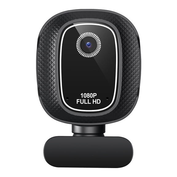 Desktop Webcam for Live Streaming and Online Teaching, USB Camera with Autofocus Built In Mic and Clip On Base