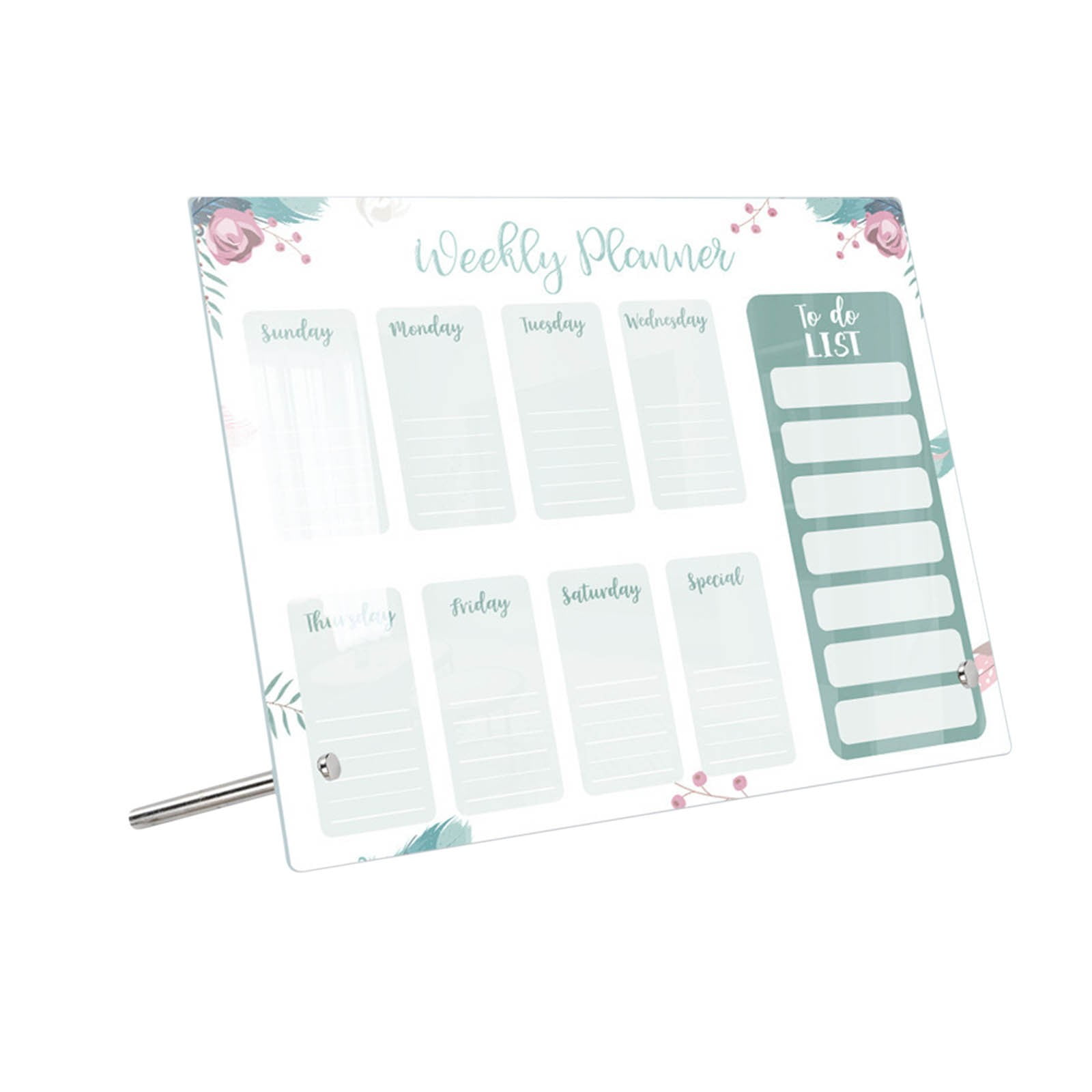 Desktop Week Plan Memo Board Erasable Transparent Message Writing Board