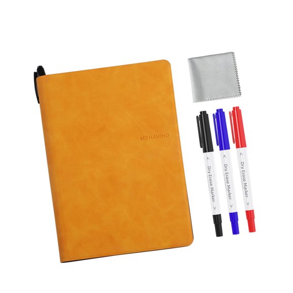 Desktop Whiteboard Notebook with Erasable Marker Small Erasable Whiteboard Double Side Writing Board for Notes Planning