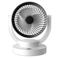 TOPINCN Small Desk Fan Tower - USB Rechargeable, 3 Speeds, Portable Table Fan For Office & Home