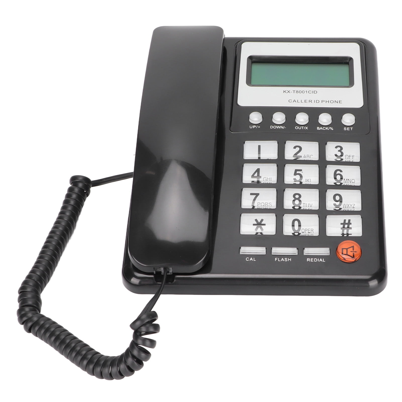 Desktop Wired Phone With Caller ID, FSK DTMF Dual System Fixed