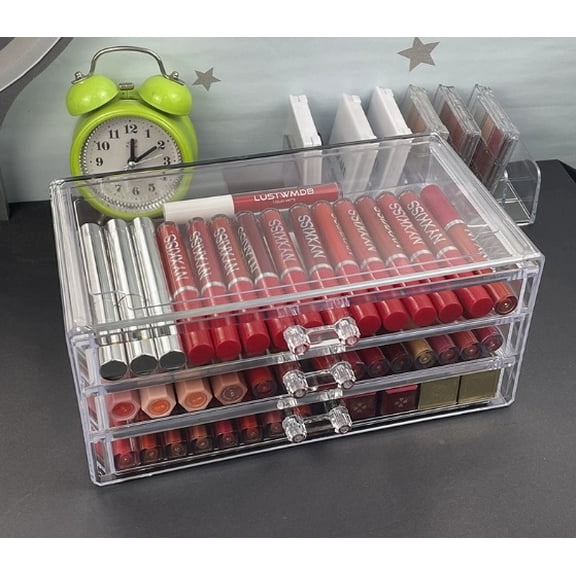 Desktop drawer-type cosmetics storage box multi-layer transparent acrylic storage rack multi-functional lipstick box storage