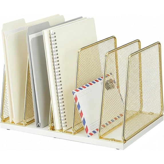 Folder Management Rack Desktop file sorting rack, file classification storage rack, office ...