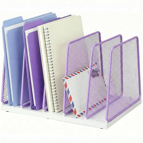 Desktop file sorting rack, file classification storage rack, office supplies vertical folder rack