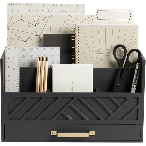 Desktop mail organizer - mail sorting machine with drawers and compartments - rural letter organizer - desktop file rack suitable for home offices, entrances, or kitchens