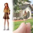 thumbnail image 1 of Desktop ornament,1:64 Scale Miniature Girl Figure Diorama Character Figurine Resin Tiny People Model For Diorama Layout Tabletop Display, 1 of 9