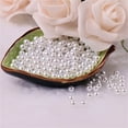 thumbnail image 1 of Desktop ornament,130Pcs/Bag 3 8mm Faux Round Plastic Pearl Beads Tiny Loose Spacer Beads Findings For DIY Craft Necklaces Bracelets Jewelry Making, 1 of 8