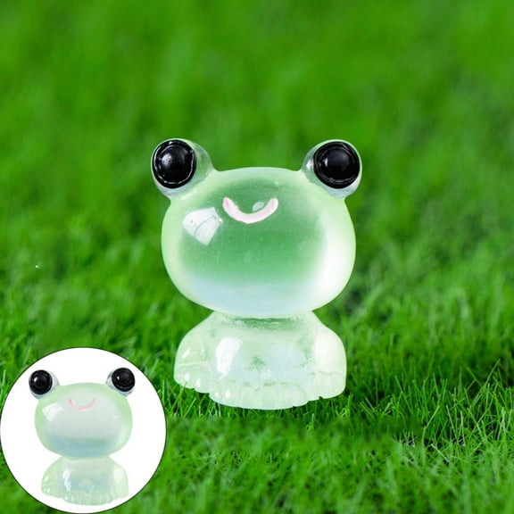 Desktop ornament,20pcs Resin Frogs Figurines Miniature Frog Figurines Garden Tiny Luminous Frogs Ornaments