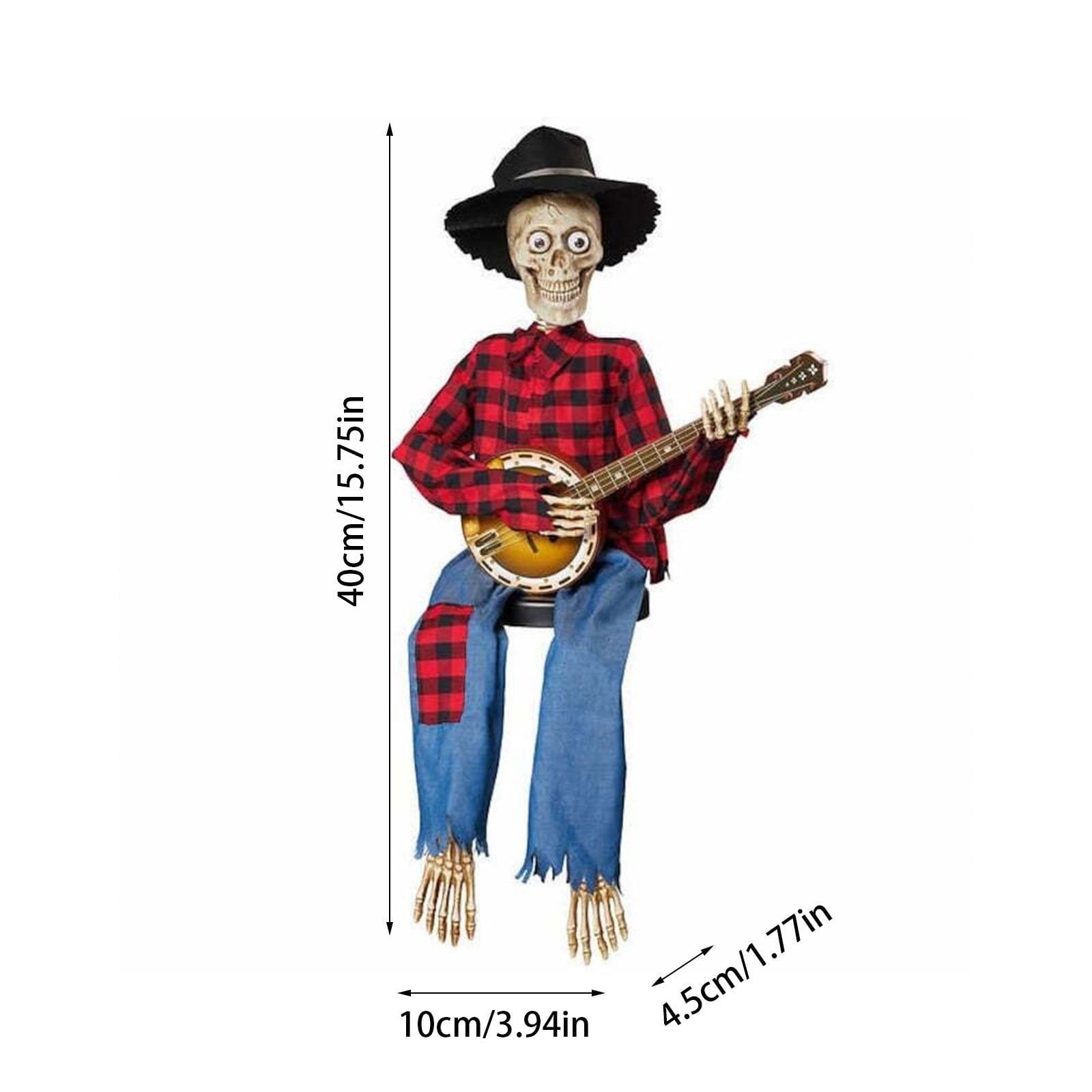 Desktop ornament! Funny Animated Skeletons Halloween Luminous Skeleton