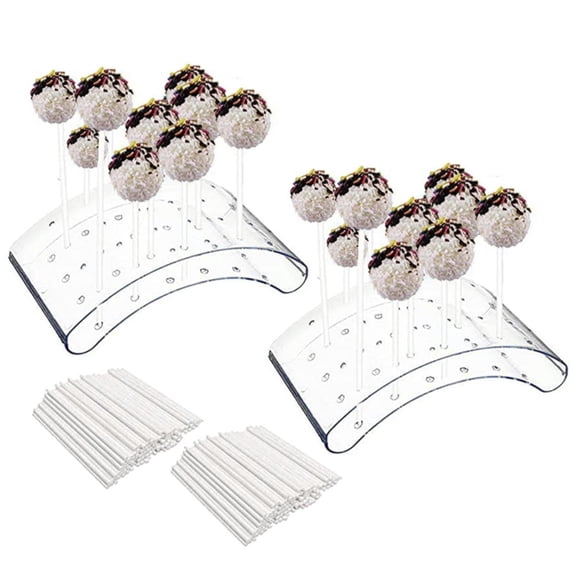 Desktop ornament,Lollipop Display Stand Transparent 20 Hole Candy Cake Exhibition Stand For Home Table Decoration