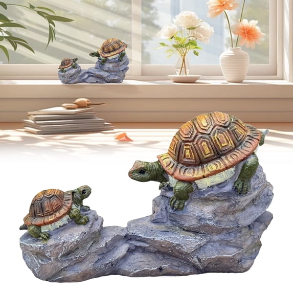 Desktop ornament,Turtle Garden Statue Creative Outdoor Decor Figurine Unique And Patio Decoration For Mom Or Grandma
