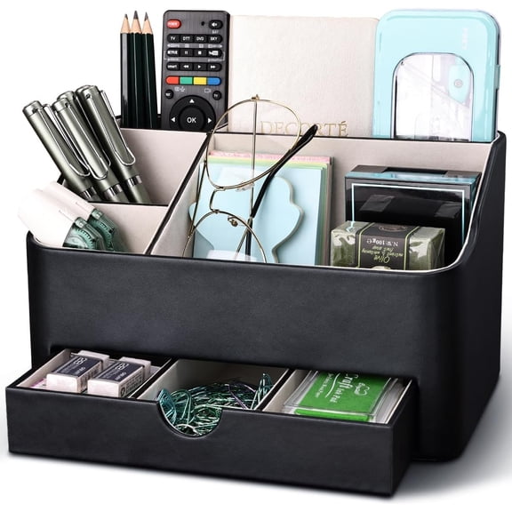 Desktop storage machine with drawers, multifunctional pen holder, accessories, home office supplies