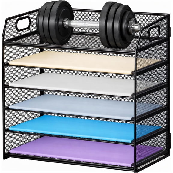 Desktop storage rack, tray storage box, desktop file sorting rack, suitable for a large number of files, easy to assemble, suitable for use in homes, offices, and classrooms