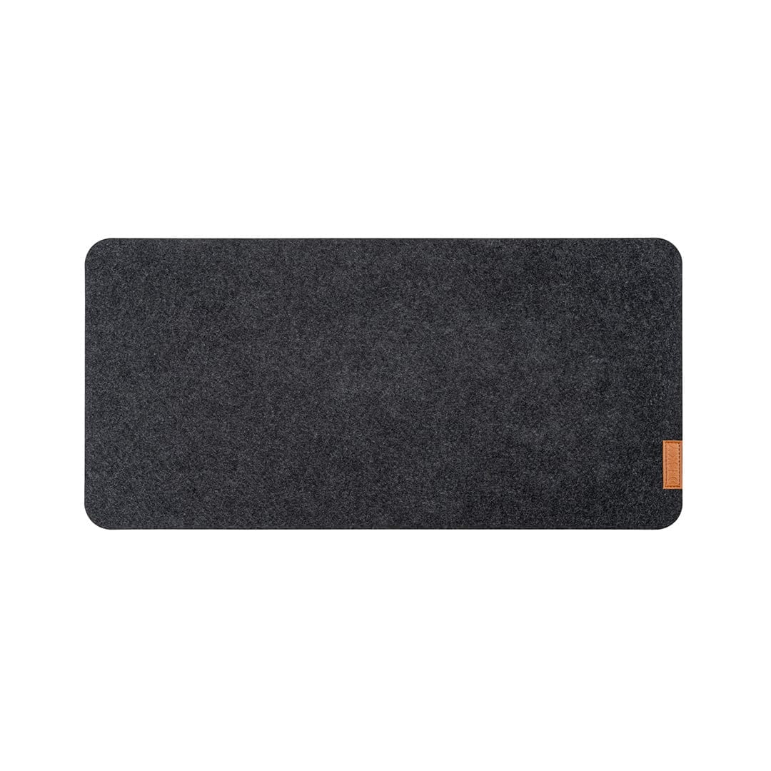Desky Cork/Felt Desk Pad - Medium 24.4X11.8 Inches / Dark Gray