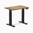 thumbnail image 1 of Desky Dual Mini Hardwood Sit Stand Desk - Pheasantwood / 32" X 20" / Matte Black, 1 of 9