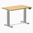 thumbnail image 1 of Desky Dual Mini Rubberwood Sit Stand Desk - Light Oak / 40" X 24" / Gray, 1 of 9