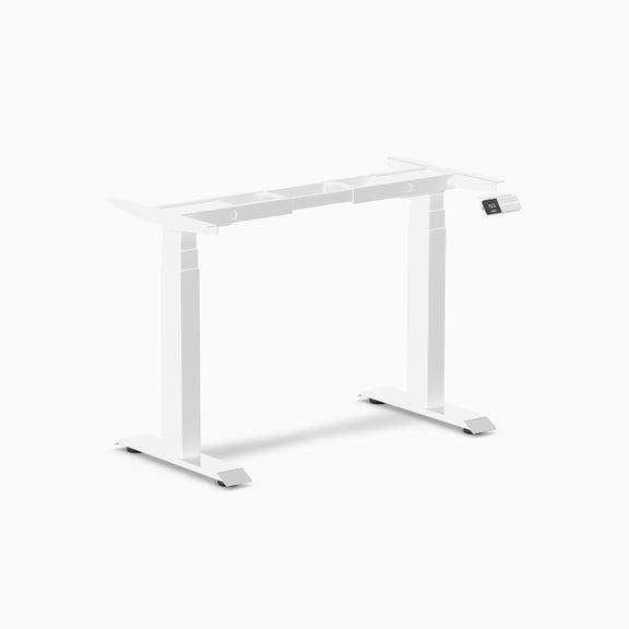 Desky Dual Mini Standing Desk Frame - White