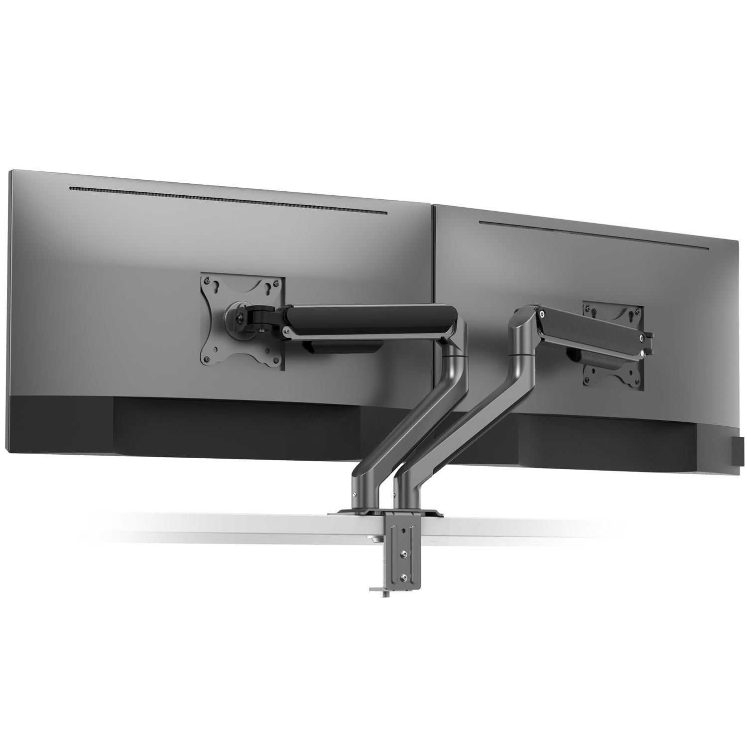 Desky Dual Spring Eco Monitor Arm - Space Gray