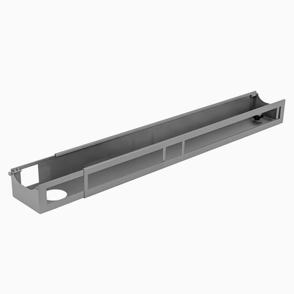Desky Integrated Cable & Power Channel - None / Gray