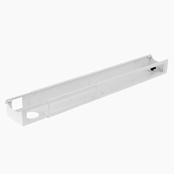 Desky Integrated Cable & Power Channel - None / White