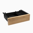 thumbnail image 1 of Desky Minimal Under Desk Drawer - Light Oak Rubberwood / Black, 1 of 10