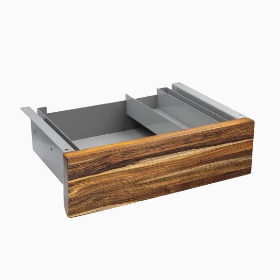 Desky Minimal Under Desk Drawer - Pheasantwood Hardwood / Gray