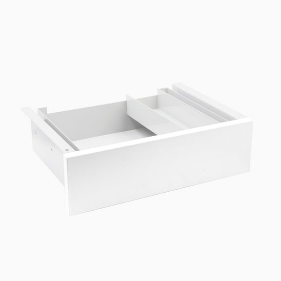 Desky Minimal Under Desk Drawer - White Laminate / White