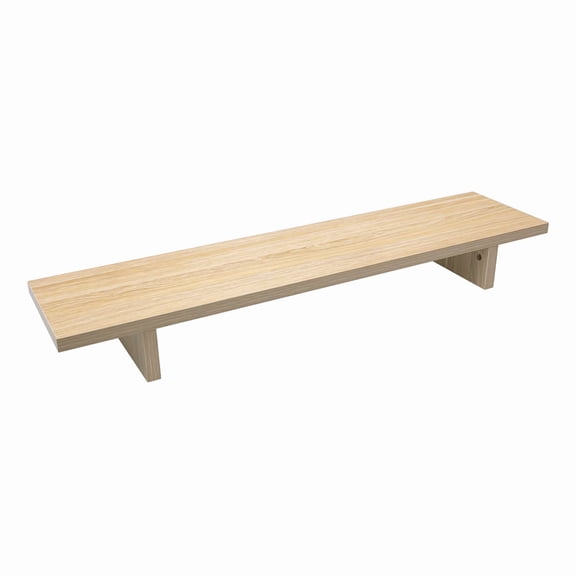 Desky Minimal Monitor Stand - Classic Oak Laminate