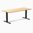 thumbnail image 1 of Desky Zero Bamboo Office Desk - Bamboo / 72 X 30 Inches / Matte Black, 1 of 7