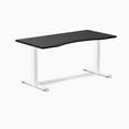 thumbnail image 1 of Desky Zero Ergo Edge Office Desk - Black / 60 X 30 Inches / White, 1 of 7