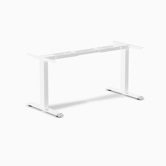 Desky Zero Fixed Office Desk Frame - White