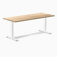 thumbnail image 1 of Desky Zero Hardwood Office Desk - White Oak / 72 X 30 Inches / White, 1 of 7